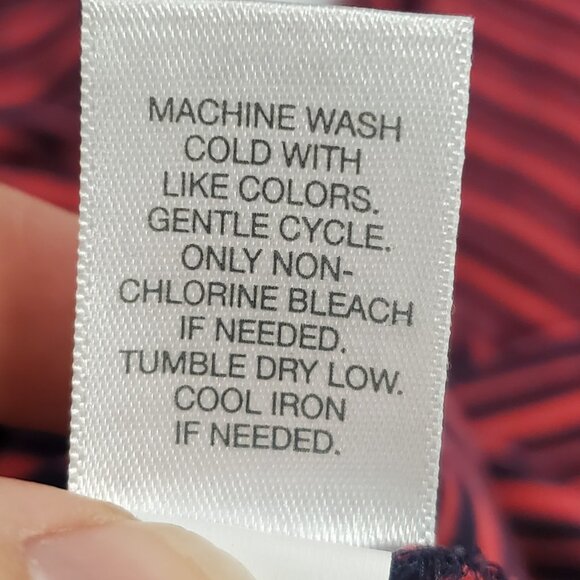 J Jill Womens Striped Long Sleeve Top Size 2X Pink Nautical Sustainable Modest - Picture 6 of 10